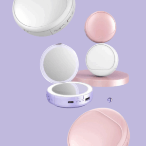 Işıklı Makyaj Aynası – Powerbank, El Isıtıcı, 3x Büyüteç & Kompakt Tasarım